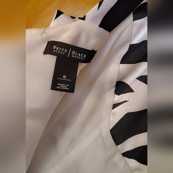 White House Black Market Abstract Midi Dress | NWOT EXCELLENT CONDITION! - Picture 7 of 8